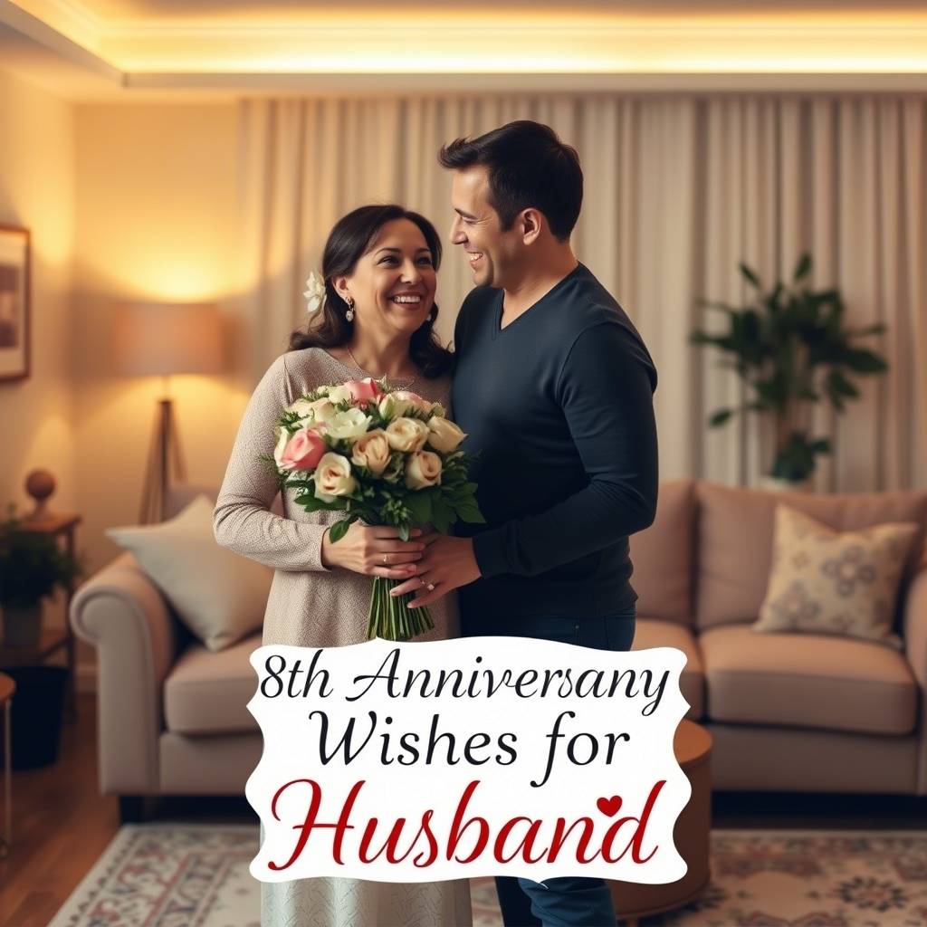 8th Anniversary Wishes for Husband