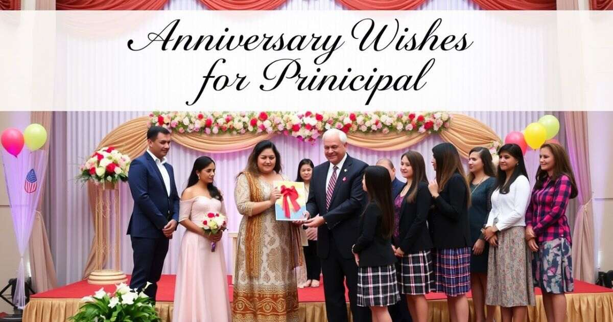 Anniversary Wishes for Principal