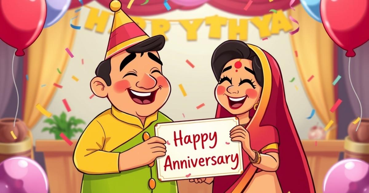 Funny Happy Anniversary Bhaiya Bhabhi Wishes in English