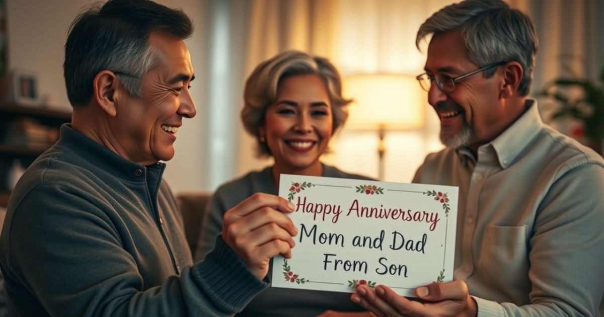Happy Anniversary Mom And Dad From Son
