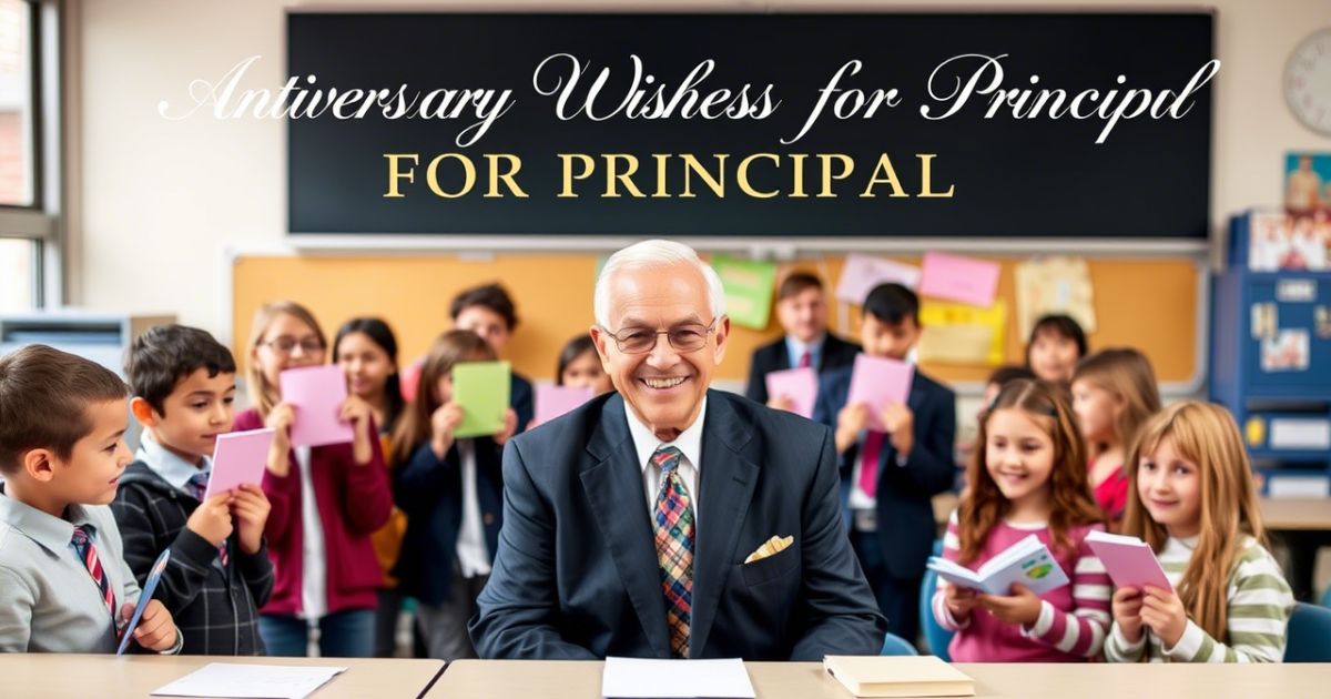 Heartfelt Wishes for Principal