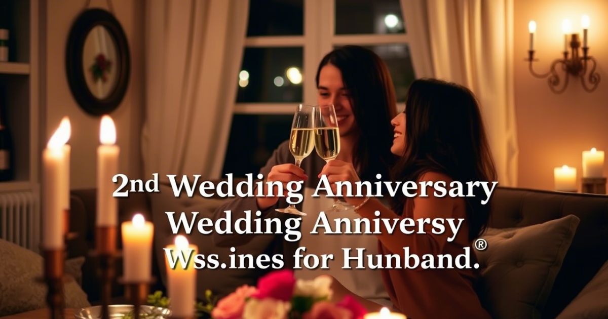 Romantic 2nd Wedding Anniversary Wishes for Your Husband: Celebrating Two Beautiful Years Together