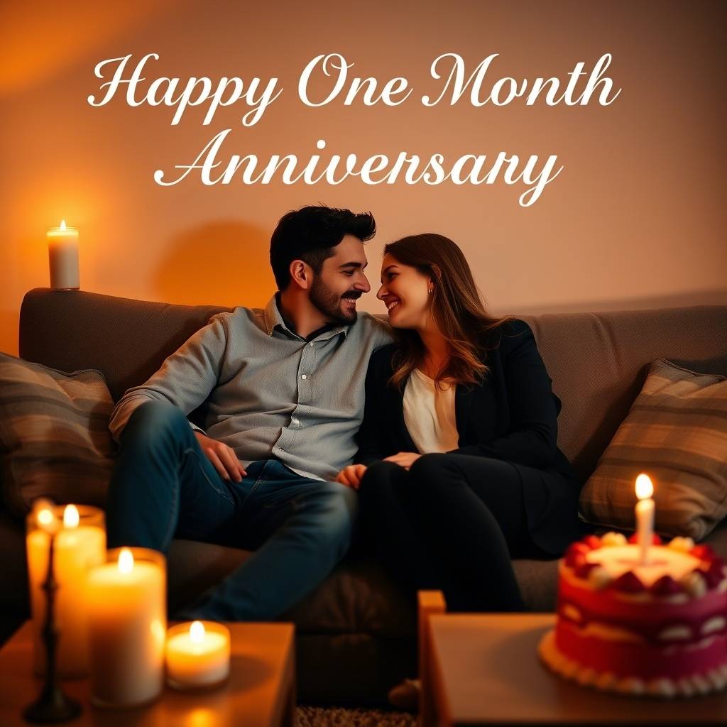 Romantic “Happy One Month Anniversary Wishes” to Share