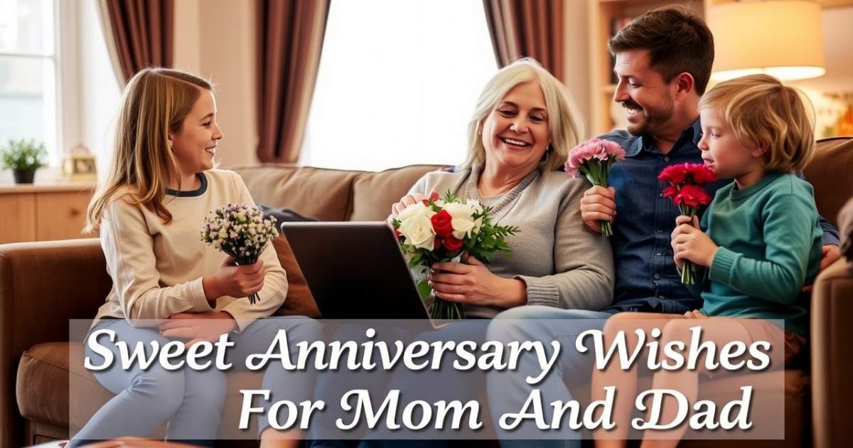 Sweet Anniversary Wishes For Mom And Dad