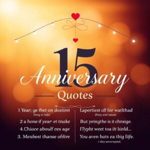 15 Year Anniversary Quotes