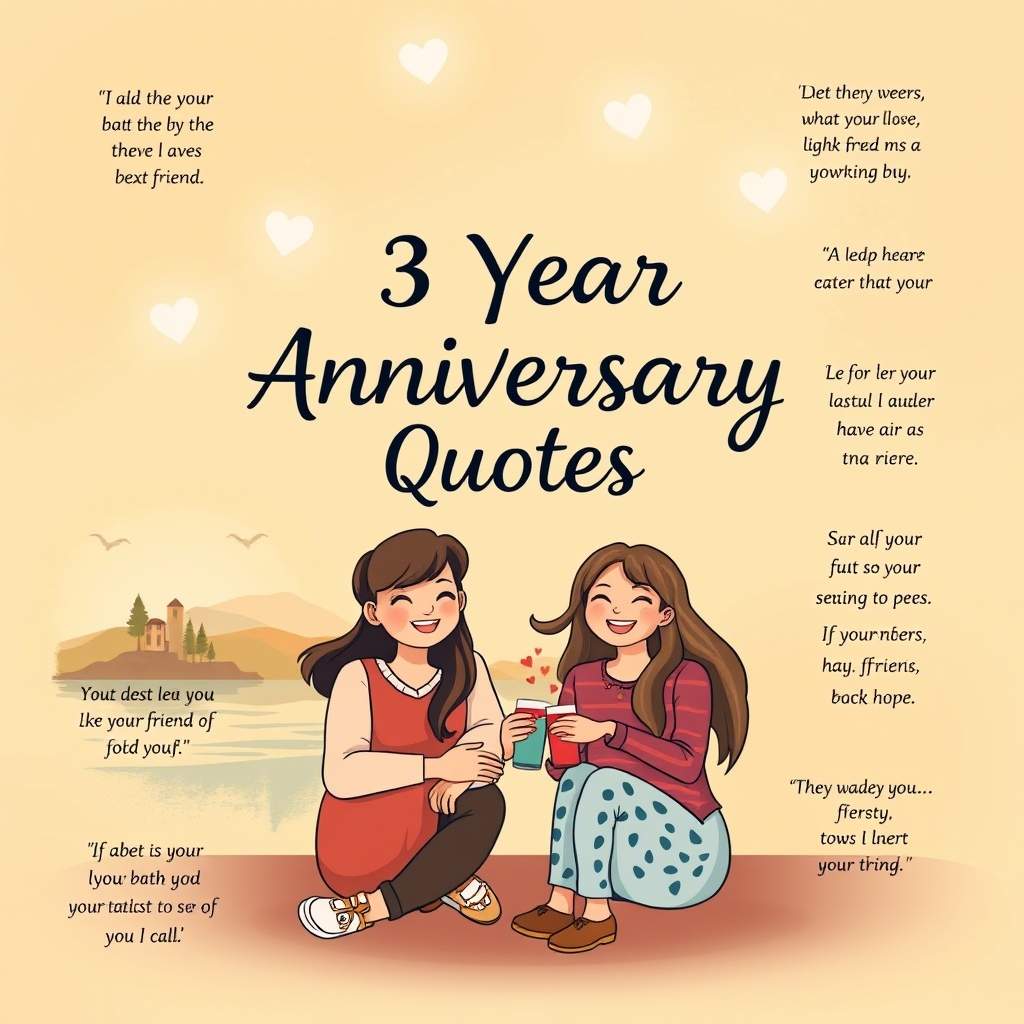 3 Year Anniversary Quotes For Friends