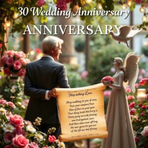 30 Wedding Anniversary Prayer Message to a Friend