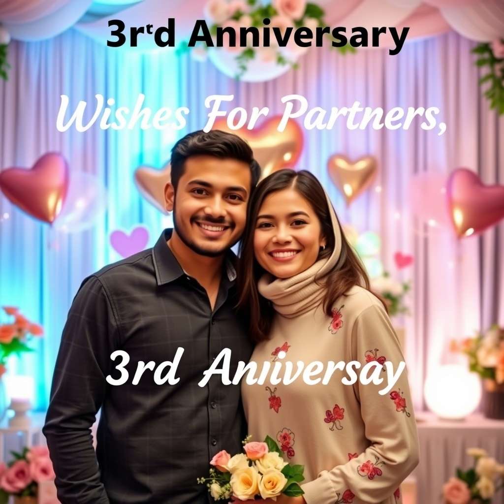 3rd Anniversary Wishes For Partners