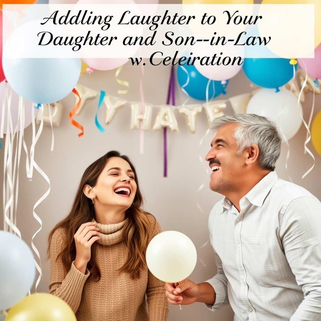 Adding Laughter to Your Daughter and Son-in-Law’s Celebration