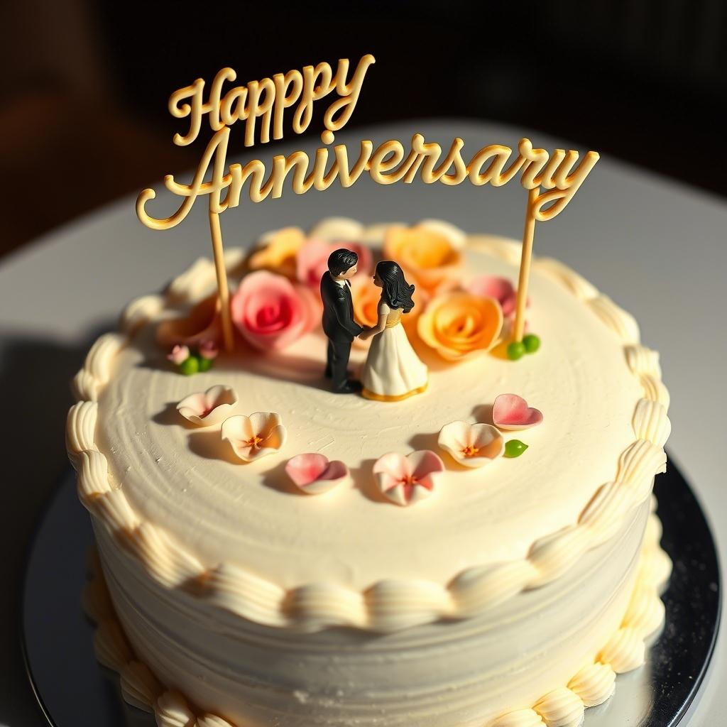 Anniversary Cake Messages for a Couple
