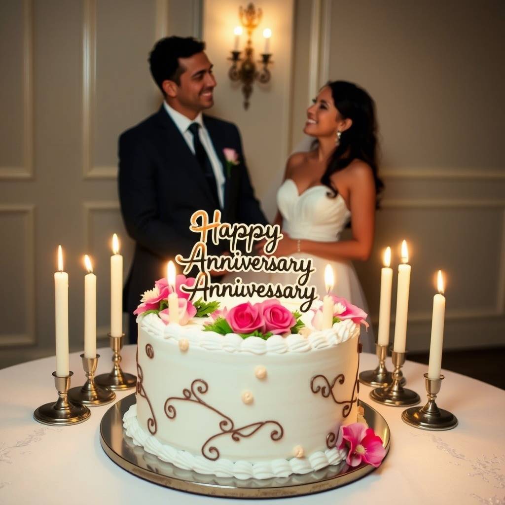 Anniversary Cake Messages for a Husband