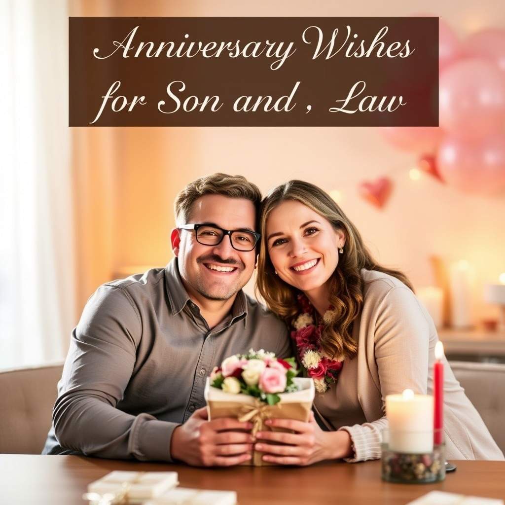 Anniversary Wishes for Son and Daughter-in-Law