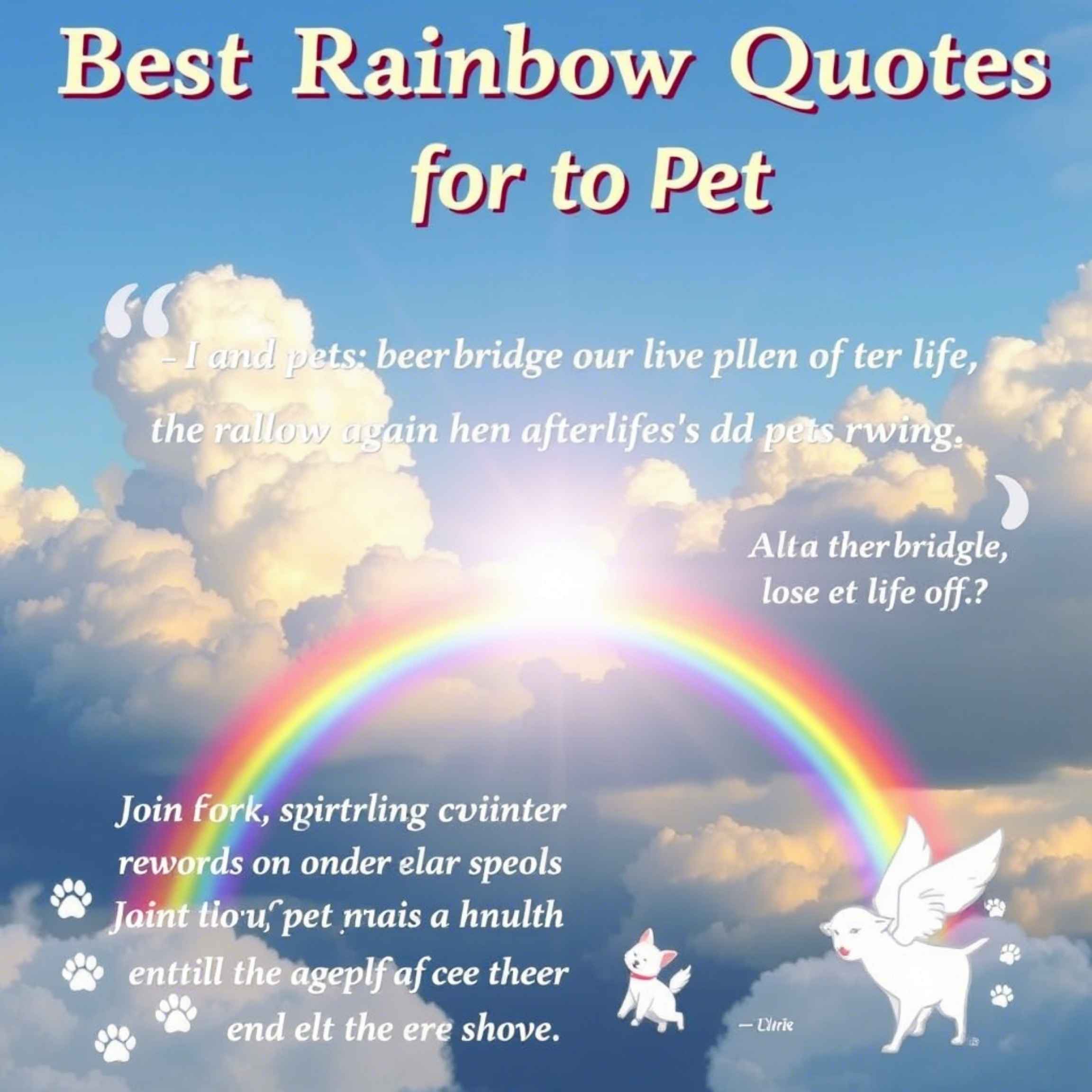 Best Rainbow Bridge Quotes For Pet