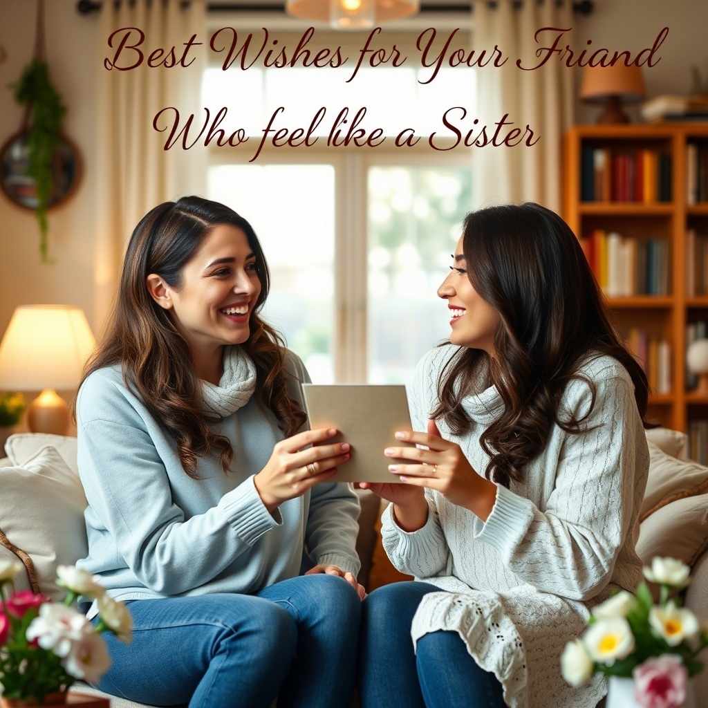 Best Wishes for Your Dear Friend Who Feels Like a Sister