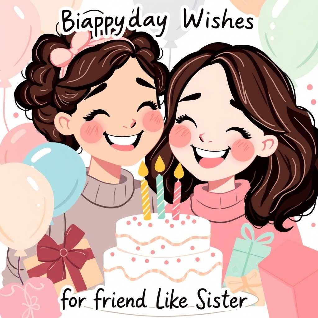 Birthday Wishes for Friend Like Sister