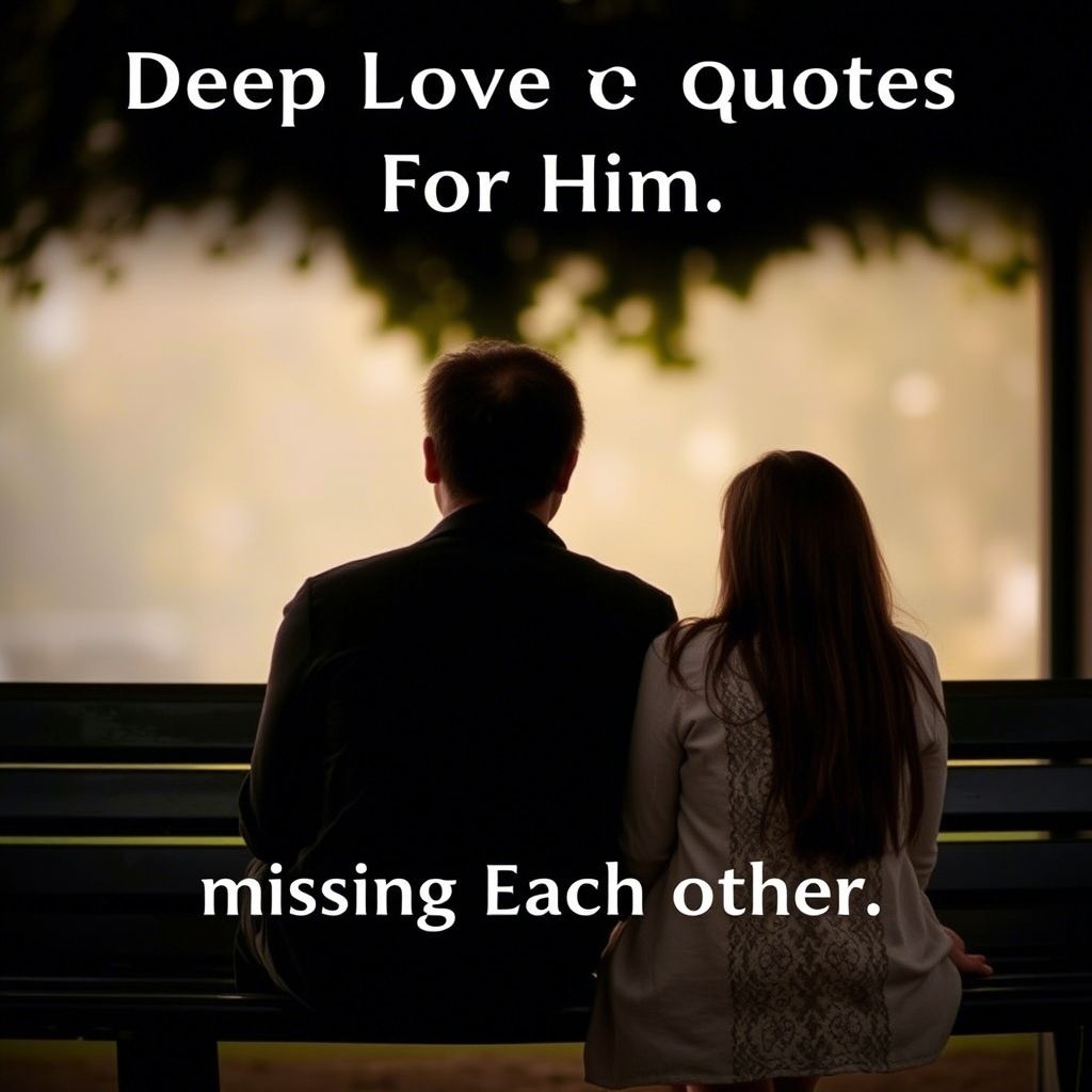 Deep Love Quotes For Him About Missing Each Other
