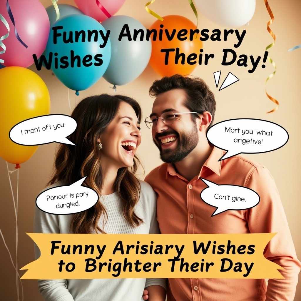 funny-anniversary-wishes-to-brighten-their-day Funny Anniversary Wishes to Brighten Their Day
