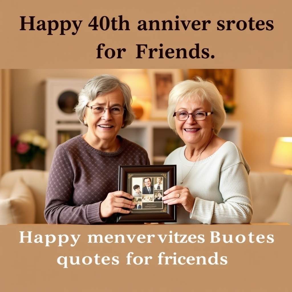 Happy 40th Anniversary Quotes for Friends