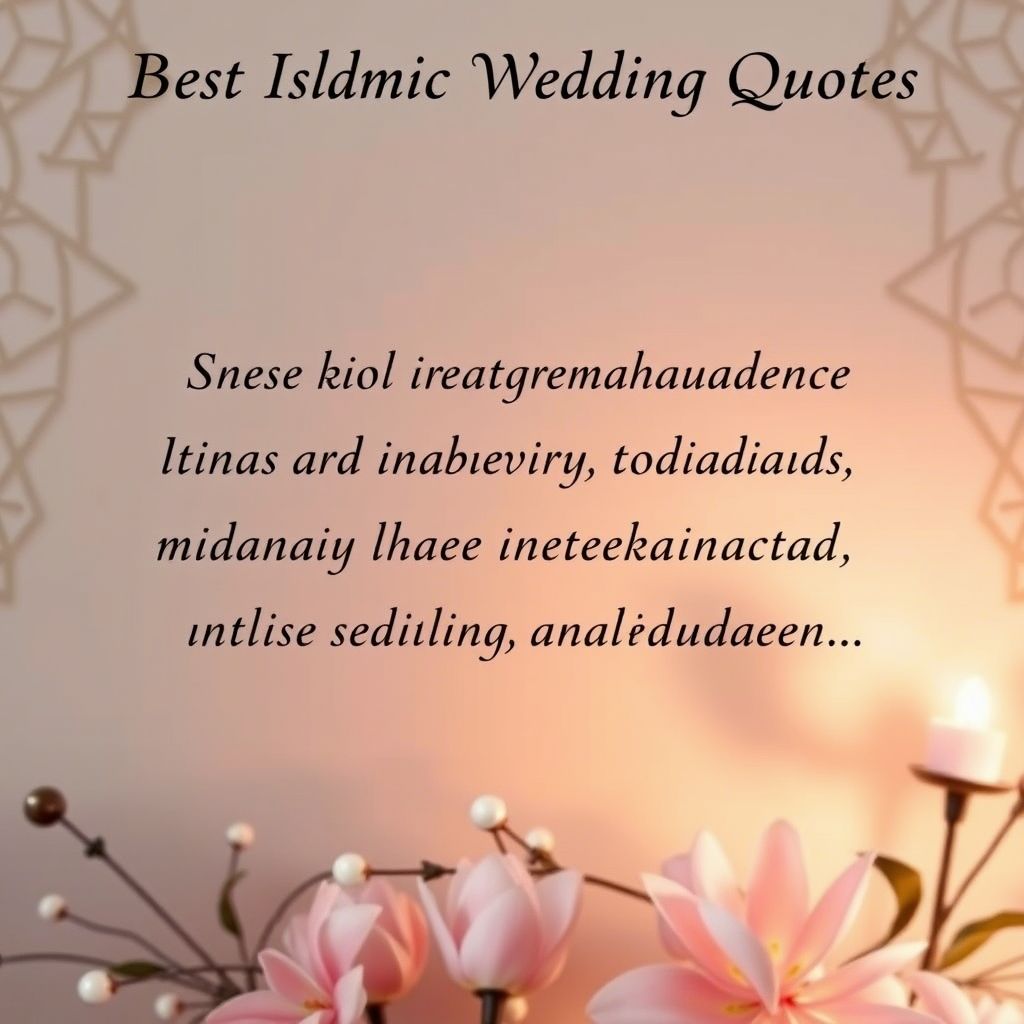 Islamic Wedding Quotes