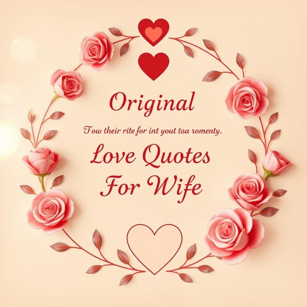 Original Love Quotes For Wife