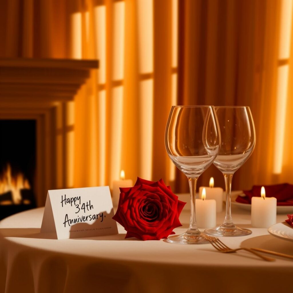 34th Wedding Anniversary Wishes for Husband