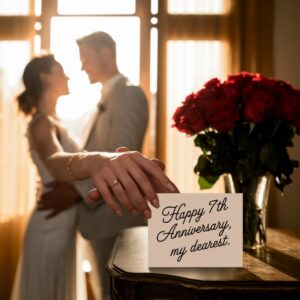 7th Wedding Anniversary Wishes for Wife to Show Love
